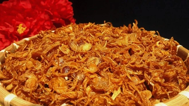 Cách phi hành tím thơm ngon, giòn rụm