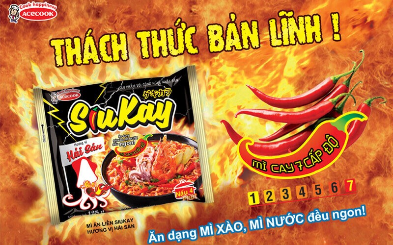 Mì Siukay - Thách thức bản lĩnh ăn cay